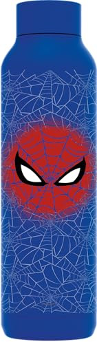 QUOKKA SOLID X MARVEL | BOTELLA TÉRMICA DE ACERO INOXIDABLE DOBLE PARED | SPIDER-MAN