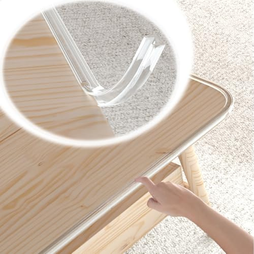 YCBTPS Schränke Kantenschutz, U-Kantenschutzstreifen 0.5-30mm Transparente Kantenstreifen, Gummi Möbelkantenband 300cm Türdichtung, Einfache Montage(14-15mm)