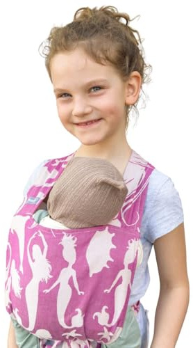 Hoppediz Mochila portamuñecas para niños, juguete para muñecas y peluches, diseño Atlantis