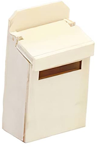 ERINGOGO Miniature Boîte Aux Lettres Bois Modèle De Mailbox Créatif pour Maison De Poupées Accessoire De Décoration pour Collectionneurs