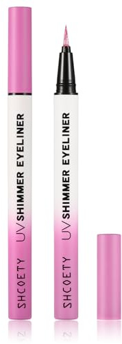 CCbeauty Eyeliner neon UV glitter fluorescenza colori impermeabile eyeliner liquido eyeliner trucco per carnevale Halloween