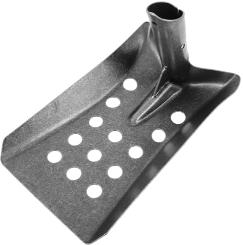 UKCOCO Pala Per Pulizia Fosse e Tombini in Acciaio Al Manganese Paletta Per Scarichi Per Setacciare Fango Strumento Multifunzionale Per Drenaggi Spatola Resistente e Maneggevole Per Gia