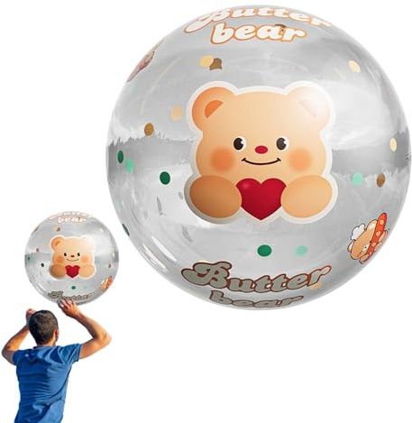 Generico Beach Pool Ball, 60 cm Transparent Inflatable Balls, Summer Water Game for Children Adults Beach Holiday Swimming Pool Outdoor Party