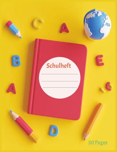 Schulheft | Hausaufgaben- & Übungsblock | 8.5 x 11 | 50 pages.