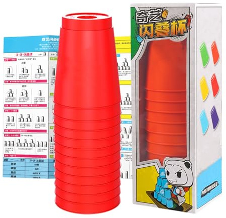 Holdes empilables - Jouet éducatif empilable - Gobelet d'apprentissage empilable - pour, Adultes et Jeunes - pour développer la motricité Fine