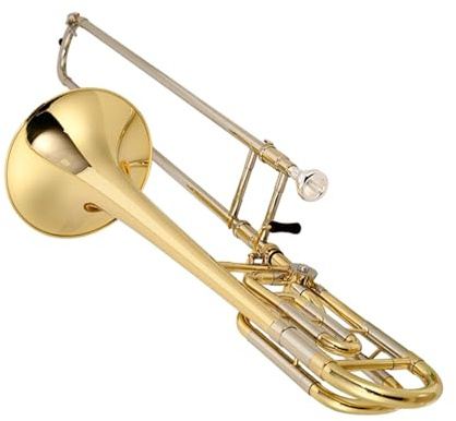 Trombón De Metal Trombón Tenor En Si Bemol/fa Para Principiantes Y Músicos Profesionales