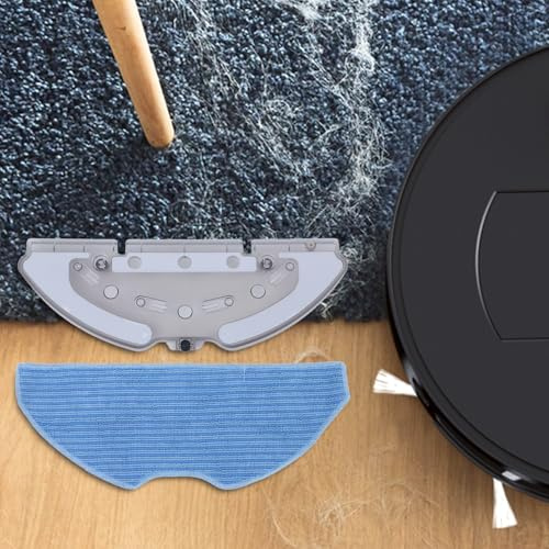 Replacement Mop Holder with Microfiber Pad for X-PLORER Serie 75 S+ Robot Vacuum Cleaner Parts Accessories, Plastic & for Durable Design, for Easy to (C)