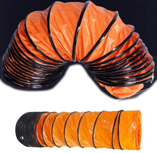 Flexibler PVC-Abluftschlauch für HVAC-Abluftventilatoren und Gebläse-Lüftungsschlauch, 824 Zoll, kompatibel mit Luftkanälen, ideal für private und gewerbliche Lüftung, 300 mm, 12 Kanalgröße