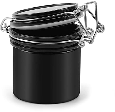 SunshineFace Wimpernkleber-Vorratsbehälter Professionelles Aktivkohle-Vorratsglas Zur Wimpernverlängerung Versiegeltes Pfropf-Wimpernkleber-Vorratsglas