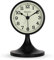 Lafocuse Wecker Analog Ohne Ticken, Tischuhr Metall Schwarz mit Nachtlicht und Schlummerfunktion, Klassisch Retro Vintage Wecker Batteriebetrieben für Nachttisch Schlafzimmer Büro 12.5cm