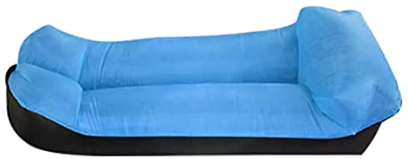 KAISUN Aufblasbares Sofa, Wasserdichter Luft Sitzsack Luft Couch, Tragbares Aufblasbares Liege für Outdoor-Reisen und Strand (Blau)