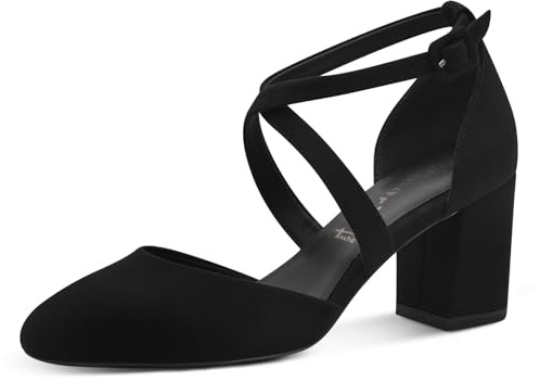 Tamaris Damen Pumps Vegan schwarz 41