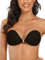CheChury Adhesive Bras - Invisible Push Up, Strapless, Sticky, Lift Up, Backless, Stick On Bra for Backless Dresses, Black, E Cup