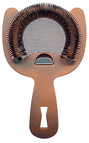 Barfly Fine Mesh Spring Strainer, Antique Copper