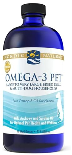 Nordic Naturals, Omega-3 Pet, 473ml, Mind. 33% Omega-3 je Dosis, Geschmacksneutral, Glutenfrei, Sojafrei, GMO frei
