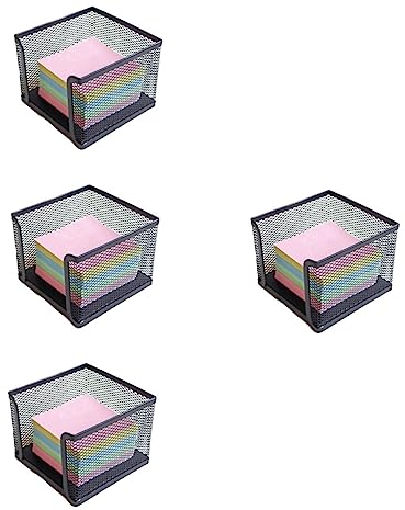 Ciieeo 4stücke Wire Mesh Selbstklebender Notizspender Kreativer Memo Und Notizhalter Für Schreibtisch Kompakt Und Tragbar Für Büro Schule Und Zuhause