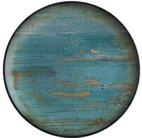 Bonna Madera Mint Gourmet MDRMTGRM30DZ Assiette plate en porcelaine Bleu Marron Vert 30 cm