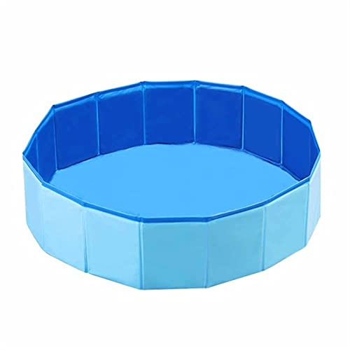 Hundepool, Sommer-Tragbarer Hundepool, Cooler Faltbarer Hundepool Für Den Innen- Und Außenbereich (Farbe: Blau, Größe: 80x20cm)