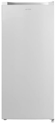 INFINITON Congelador Vertical CV-140L25WEP, 145 Litros, E, Función Fast Freezing, Congelador 4****, cajón Flap, Tirador integrado, Puerta reversible, Blanco