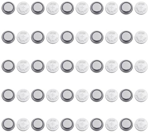 Lot de 50/100 piles bouton AG10 LR1130 1,55 V 1130 piles bouton SR1130 LR54