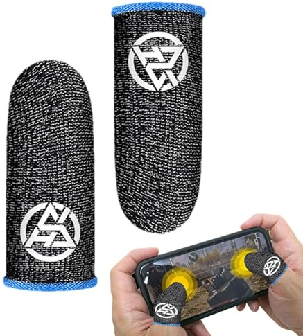 Finger Sleeves - Thumb Gloves | Finger Cover | Thumb Sleeves Mobile Game | Cool Breathable Thumb Cover for Mobile Games, Mobile Phone, Anti Sweat, Suitable For All Touch Screen Devices