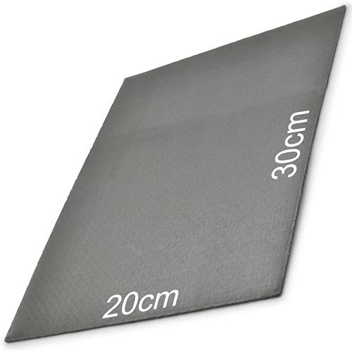 Easyboost Feuille Plaque Joint pour Culasse Pot d'échappement Collecteur Epaisseur 1,6mm à découper dimensions 30 x 20cm pour Auto Moto Scooter Tondeuse Débroussailleuse Tronçonneuse Moteur 2T 4T