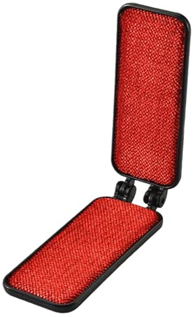 Reise-Fusselbürste – Tragbare Kleiderbürste zum Entfernen von und Tierhaaren, kompaktes faltbares Design mit wiederverwendbarem Kopf, einfach in Tasche oder Koffer zu tragen, schnelle Reinigung