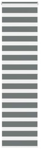 Tenda Oscurante, Tende Da Interno per Finestre, Tenda Zebrata Grigio Scuro 55x200 Cm Larghezza Tessuto 50,9 Cm Poliestere Plissettato per Camera Da Letto Sala Da Pranzo Ufficio Soggiorno Cucina