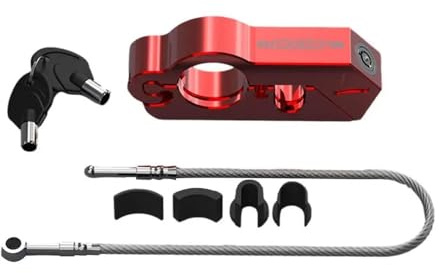 Lenkerschloss Motorrad 2 In 1 Motorrad Grip Lock Helm Schloss Bremse Lock Fahrzeug Griff Horn Schloss Für Motorrad Vorhängeschloss Zubehör Rohr Sicherheit