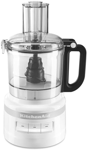 KitchenAid KFP0718WH 7 Cup Food Processor, White