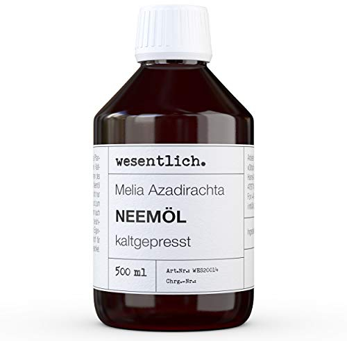 wesentlich. Neemöl kaltgepresst 500ml - 100% reines Öl (Melia Azadirachta)