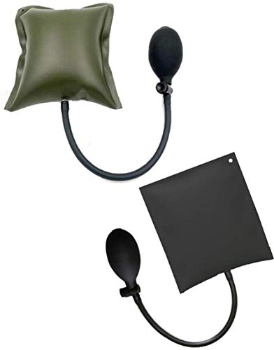 Coussin pour Soulever,2 Pack Gonflable Pompe à Air Coussin TPU Outillage Auto Accessoire Coussins d'air de Soutiens pour Portes Fenêtres Meubles Réfrigérateur Noir 15 * 16CM