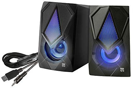 Xtreme Videogames Coppia di Casse PC USB Thunder Speakers con LED 33204