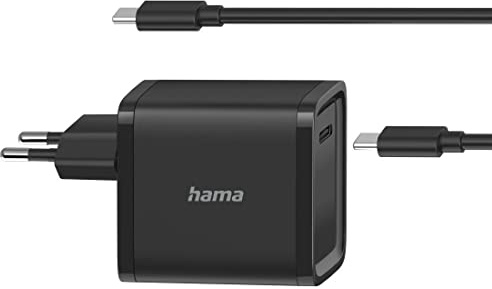 Hama universell strömförsörjning för bärbar dator 5 V, 9 V, 12 V, 15 V, 20 V (universell strömförsörjning för bärbar dator, surfplatta, smartphone, ersättning strömförsörjning 45 W/3A, snabbladdare