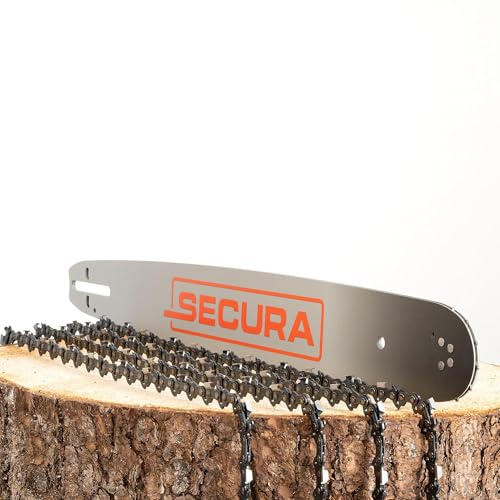 SECURA 4x Sägekette + Schwert 50cm 325 1,5mm 76TG kompatibel mit McDillen Fuxtec MCK Motorsäge