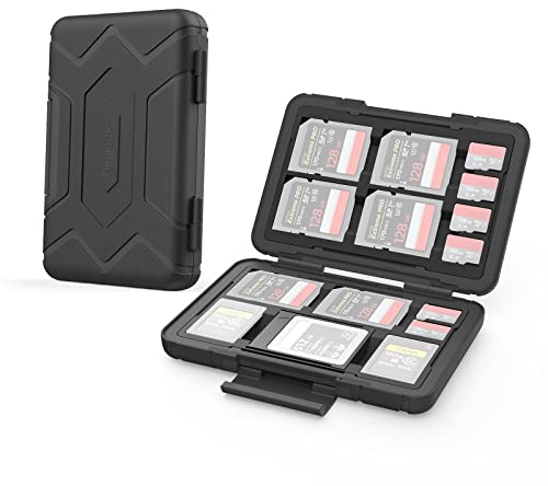 SMALLRIG Supporto per Scheda SD Custodia per Scheda di Memoria 15 Slot, Resistente all'Acqua per Scheda SD, Scheda Micro SD, Scheda CFexpress Tipo A, Scheda CFexpress Tipo B, Scheda XQD - 3192