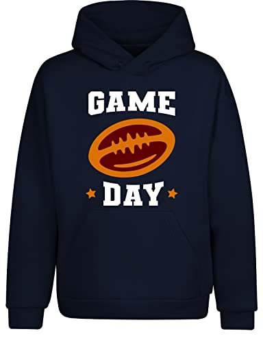 tshirtladen Hoodie Game Day Zeigen Sie Ihre Leidenschaft für American Football, Farbe: Navy, Größe: XXXX-Large