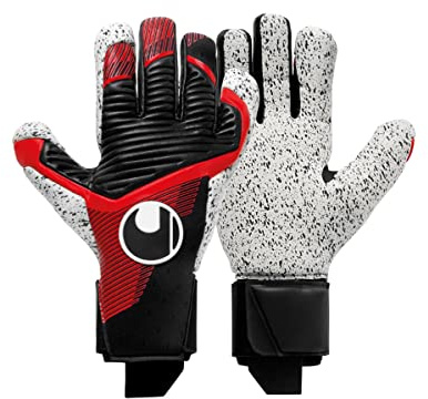 uhlsport Powerline Supergrip+ HN Fußball Torwarthandschuhe für Kinder und Herren, Torwart-Handschuhe, Torhüter-Handschuhe mit Neuer Haftschaumformel und maximalem Grip
