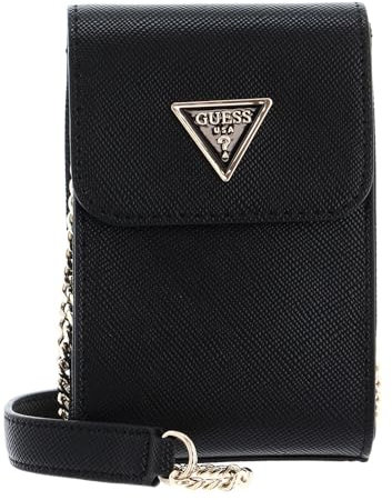 GUESS Noelle Flap Chit Chat Phone Bag Black