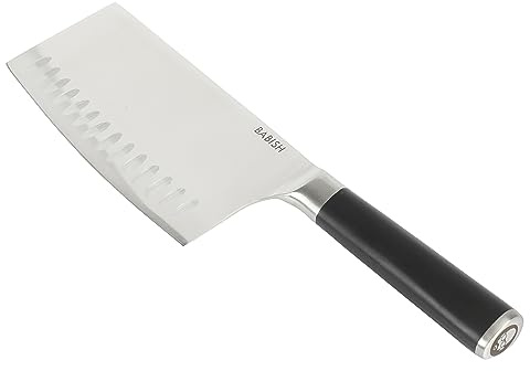 Babish 6.5-Inch Forged Cleaver Knife – High-Carbon 1.4116 German Steel Full Tang Kitchen Knife for Heavy-Duty Chopping and Slicing