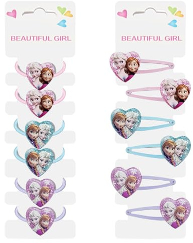 Tydeus Haarspange Haarring Mädchen,6 Stück Kinderschmuck+6 Stück Haarschmuck Kinder für Mädchen Geschenke für Geburtstag,Neujahr, Advent, Weihnachten