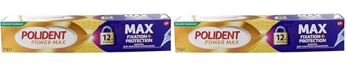 Polident Crème Fixatrice Maximum Contrôle, Pour Prothèses Dentaires Partielles ou Complètes, Embout Précision, Gel crème fixative, 70g (Lot de 2)