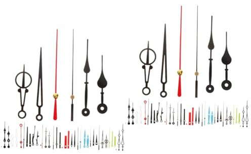UKCOCO 30sätze Teiliges Uhrzeiger Für Wanduhr Geräuschloser Uhrwerk-ersatz Kunststoff-ziffernblatt-hände Für -uhrenreparatur Und Gestaltung