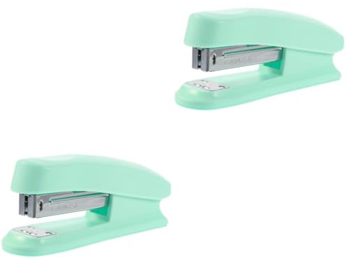 NUOBESTY 2St Hefter büroartikel büromaterial office zubehör office supplies bürogadges süßer Klammerentferner Heftklammern Industrie Bürogeräte Schreibtisch-Essentials Metall Green