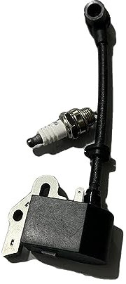 CGHUN 1 Satz Zündspule und Zündkerze passend for Champion 138 Kettensäge, Teilenummer 9288-310001, Zündspulen Magneto Zündspulenmodul