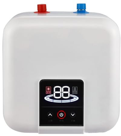 Electric Mini Storage Water Heater, 1500W Instant Water Heater with Digital Display, Suitable for RV Kitchen and Bathroom