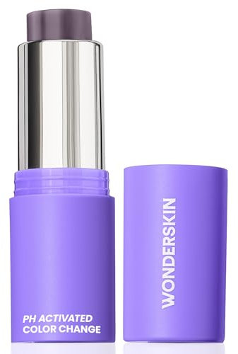 Wonderskin Blush Stick pH-Activated - pHlush Multi-Use Stick, Cream Tint for Cheeks and Lips, Cooling Nourishing Color-Adjusting Makeup