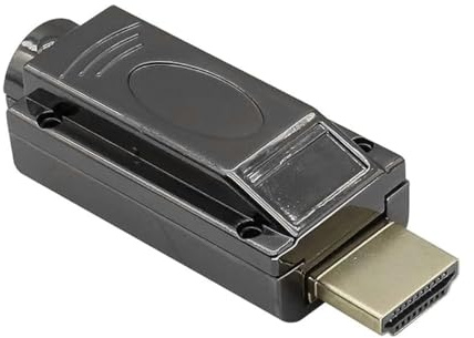 Ausi Adattatore HDMI maschio senza saldatura da 2 pezzi, modulo segnale connettore cavo HD, compatibile con telefoni cellulari, computer, televisori (nero)