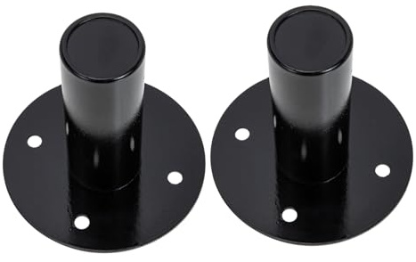 UTHCLO Supporto per Diffusori Acustici in Ferro Nero 2 Pezzi Alta Affidabilità e Base Sicura per Posizionamento Apparecchi Stage Audio