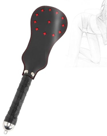 CYGzeon Paddle Flogger Frusta BDSM Fetish Bondage Piacere Sensuale Con Pelle SM Paddle Sculacciate Giocattolo Di Alta Qualità Restrizioni for Letto Paddle In Pelle for Adulti Gioco Di Ruolo